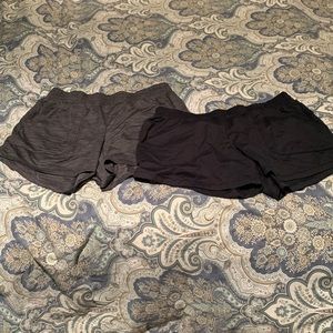 2 pairs of All in Motion elastic waist athletic shorts with front pockets, L
